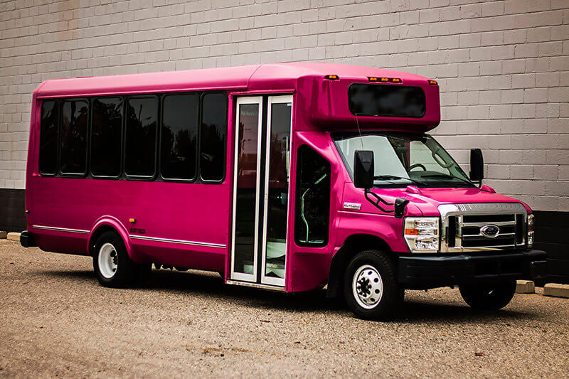 Pink party bus Rochester